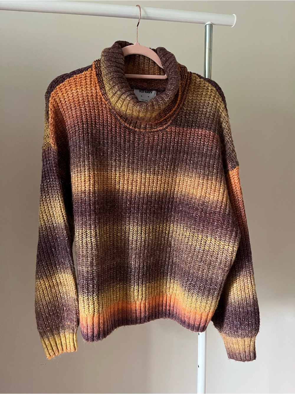 Old Navy Fall Gradient Striped Turtleneck Sweater